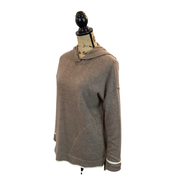 Quince Hooded Cashmere Sweater Tan - Picture 2 of 9